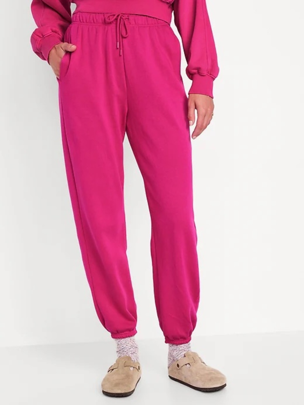 Old Navy Bright Fuchsia Drawstring Joggers